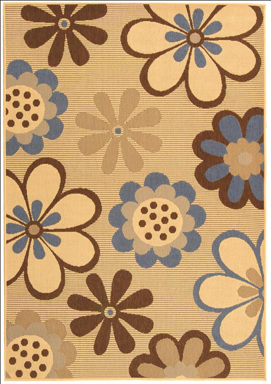 Safavieh Courtyard CY4035B Natural Brown/Blue Area Rug main image