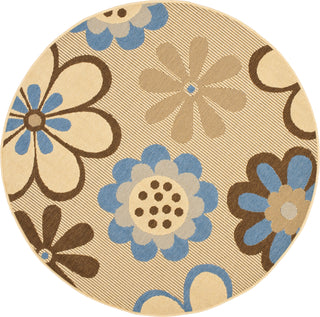 Safavieh Courtyard CY4035B Natural Brown/Blue Area Rug 