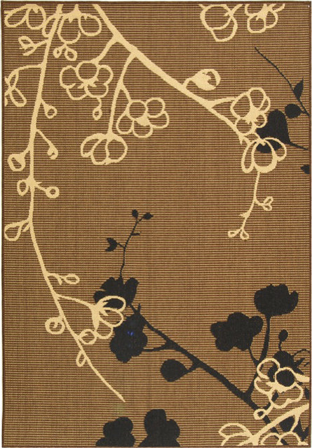 Safavieh Courtyard CY4038D Brown Natural/Black Area Rug main image