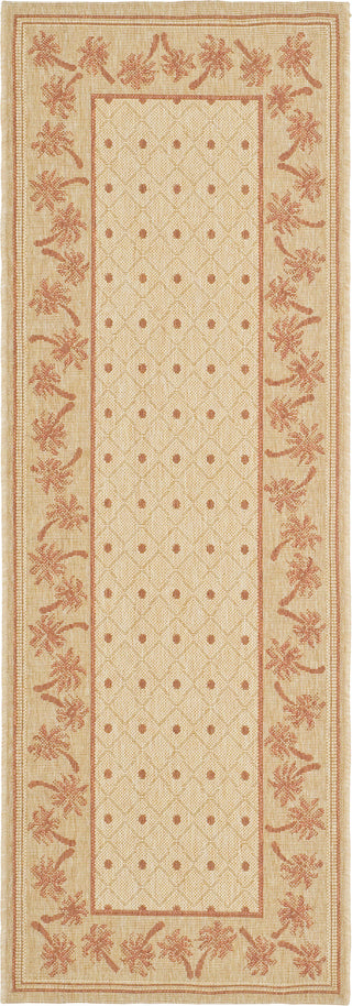 Safavieh Courtyard CY5148J Ivory/Rust Area Rug 