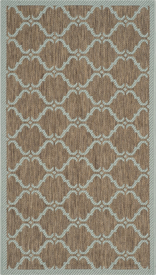 Safavieh Courtyard CY6009 Brown/Aqua Area Rug main image