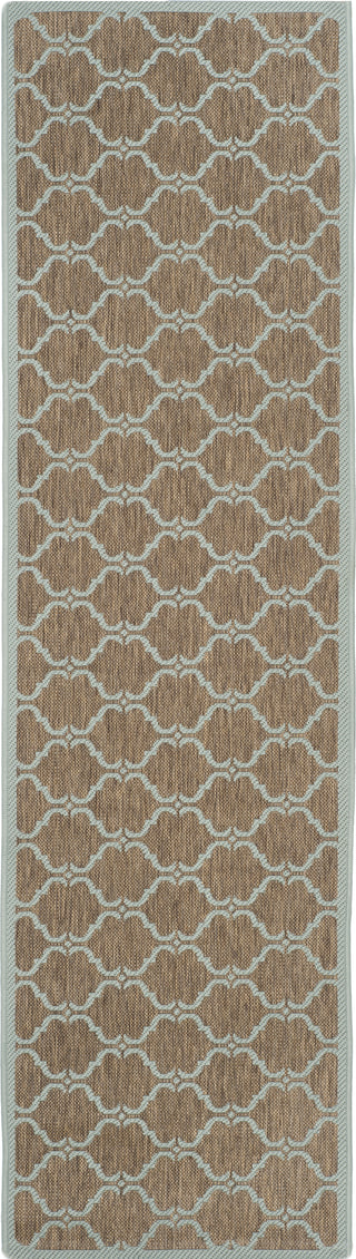 Safavieh Courtyard CY6009 Brown/Aqua Area Rug 