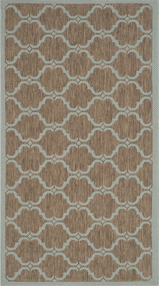 Safavieh Courtyard CY6009 Brown/Aqua Area Rug 