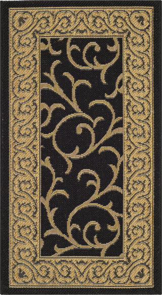 Safavieh Courtyard CY6014 Black/Natural Area Rug main image