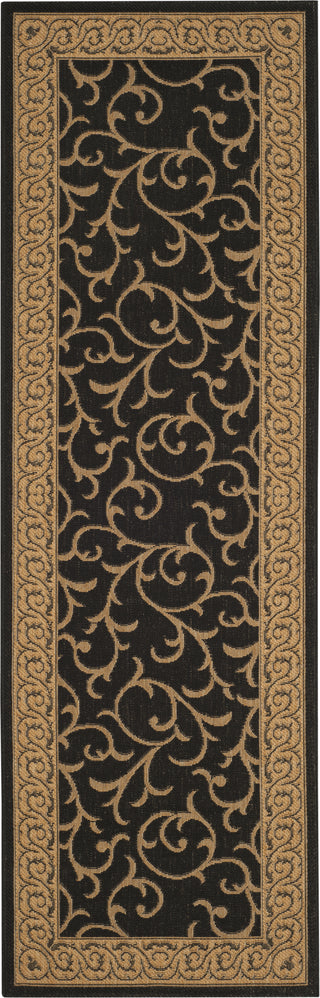 Safavieh Courtyard CY6014 Black/Natural Area Rug 