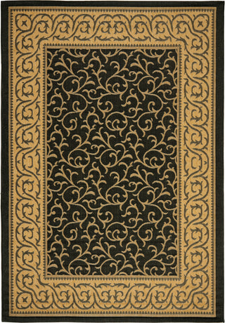 Safavieh Courtyard CY6014 Black/Natural Area Rug 