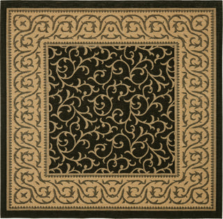 Safavieh Courtyard CY6014 Black/Natural Area Rug 