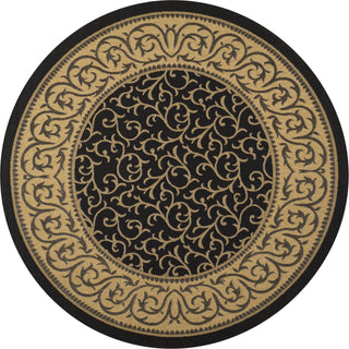 Safavieh Courtyard CY6014 Black/Natural Area Rug 