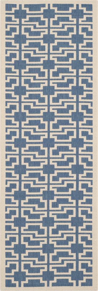 Safavieh Courtyard CY6015 Blue/Beige Area Rug 