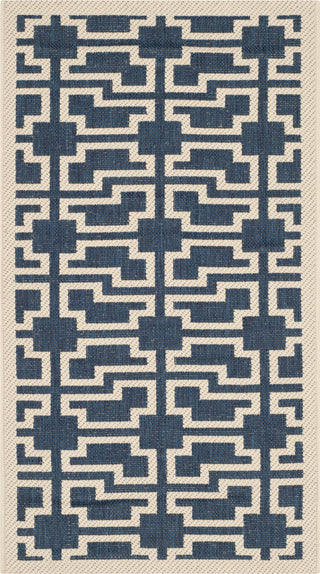 Safavieh Courtyard CY6015 Navy/Beige Area Rug main image