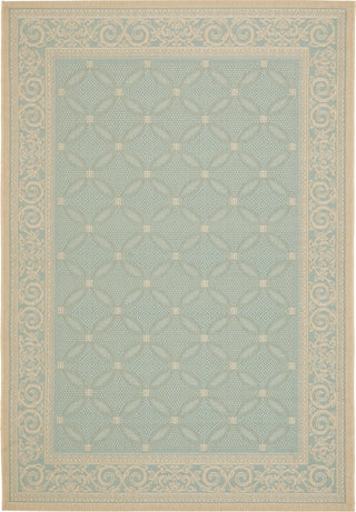 Safavieh Courtyard CY6107 Aqua/Cream Area Rug main image