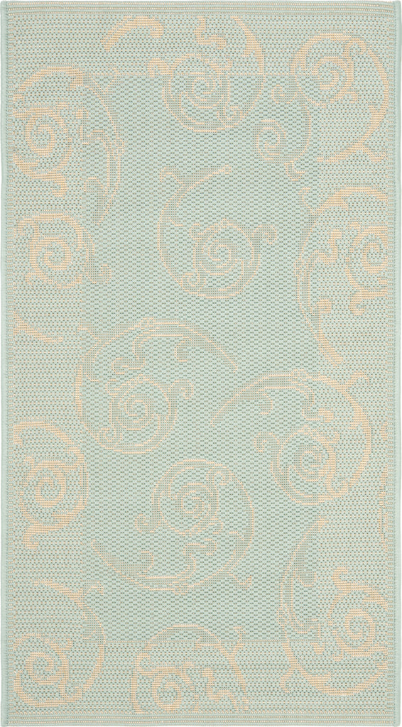 Safavieh Courtyard CY6108 Aqua/Cream Area Rug main image
