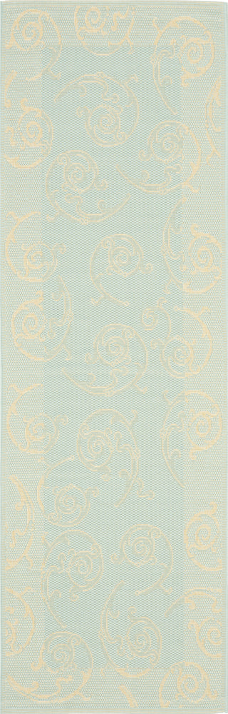 Safavieh Courtyard CY6108 Aqua/Cream Area Rug 