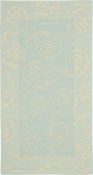 Safavieh Courtyard CY6108 Aqua/Cream Area Rug 