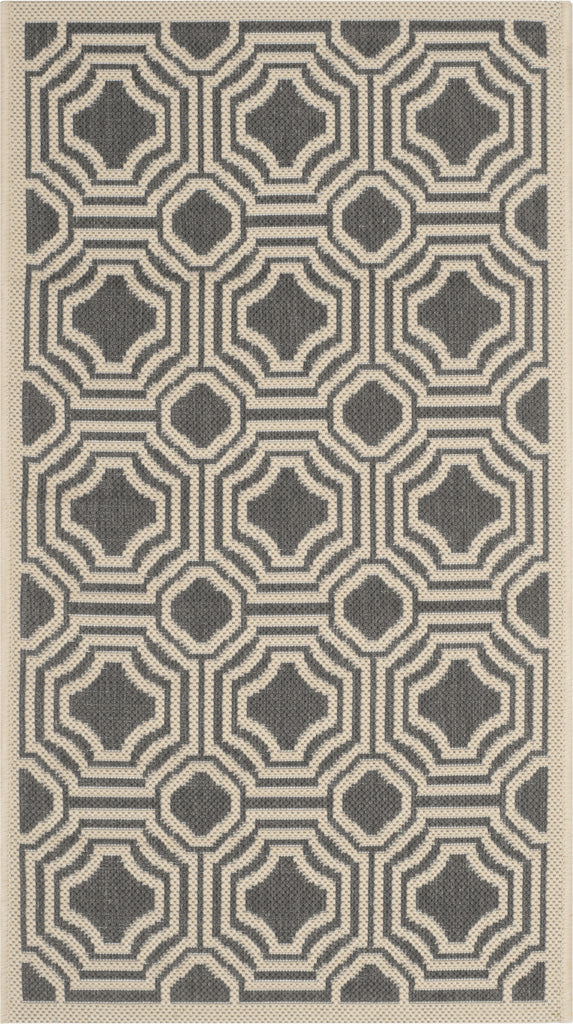 Safavieh Courtyard CY6112 Anthracite/Beige Area Rug main image