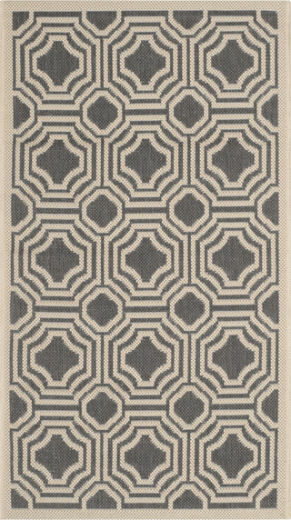 Safavieh Courtyard CY6112 Anthracite/Beige Area Rug main image