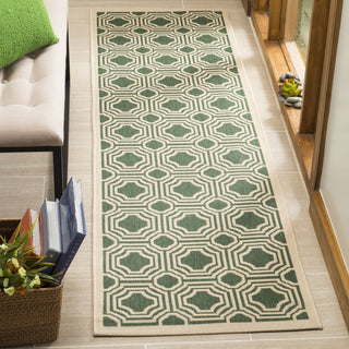 Safavieh Courtyard CY6112 Dark Green/Beige Area Rug  Feature