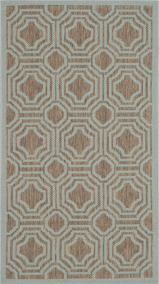 Safavieh Courtyard CY6112 Brown/Aqua Area Rug main image