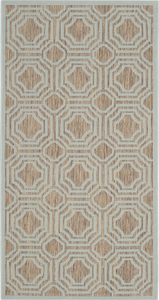 Safavieh Courtyard CY6112 Brown/Aqua Area Rug 