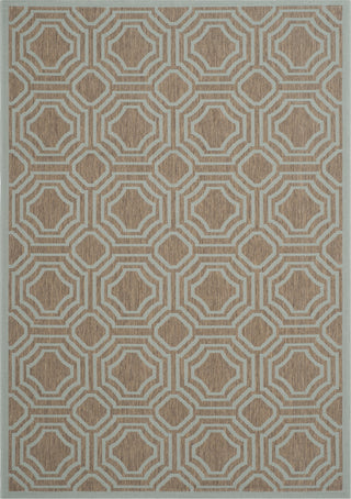 Safavieh Courtyard CY6112 Brown/Aqua Area Rug 