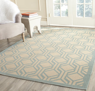 Safavieh Courtyard CY6114 Beige/Aqua Area Rug  Feature