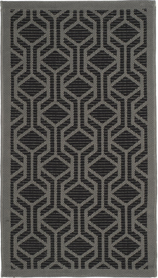 Safavieh Courtyard CY6114 Black/Anthracite Area Rug main image