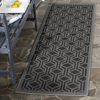 Safavieh Courtyard CY6114 Black/Anthracite Area Rug 