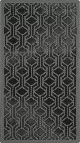 Safavieh Courtyard CY6114 Black/Anthracite Area Rug 