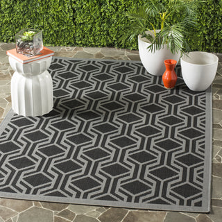 Safavieh Courtyard CY6114 Black/Anthracite Area Rug  Feature