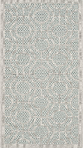 Safavieh Courtyard CY6115 Aqua/Light Grey Area Rug main image