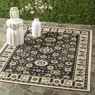 Safavieh Courtyard CY6126 Black/Creme Area Rug  Feature