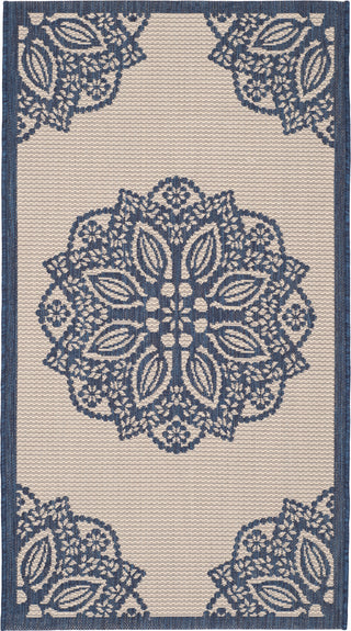 Safavieh Courtyard CY6139 Beige/Navy Area Rug 