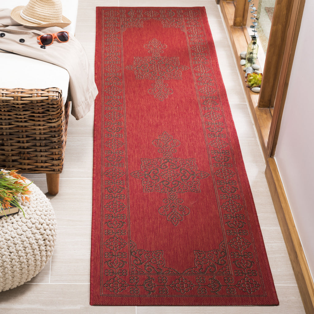 Safavieh Courtyard CY6232 Red/Chocolate Area Rug  Feature