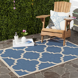 Safavieh Courtyard CY6243 Blue/Beige Area Rug  Feature