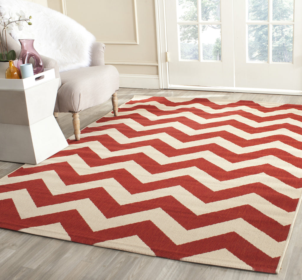 Safavieh Courtyard CY6244 Red Area Rug  Feature