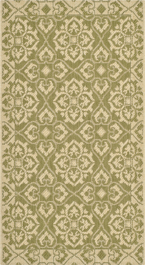 Safavieh Courtyard CY6550 Green/Creme Area Rug main image