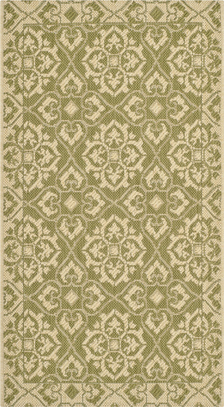 Safavieh Courtyard CY6550 Green/Creme Area Rug main image