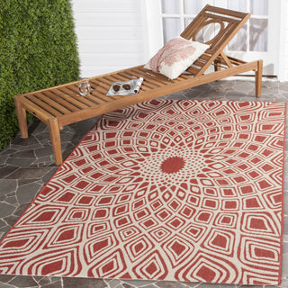 Safavieh Courtyard CY6616 Red/Beige Area Rug 