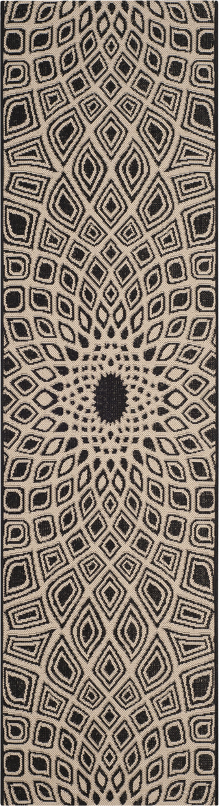 Safavieh Courtyard CY6616 Black/Beige Area Rug 