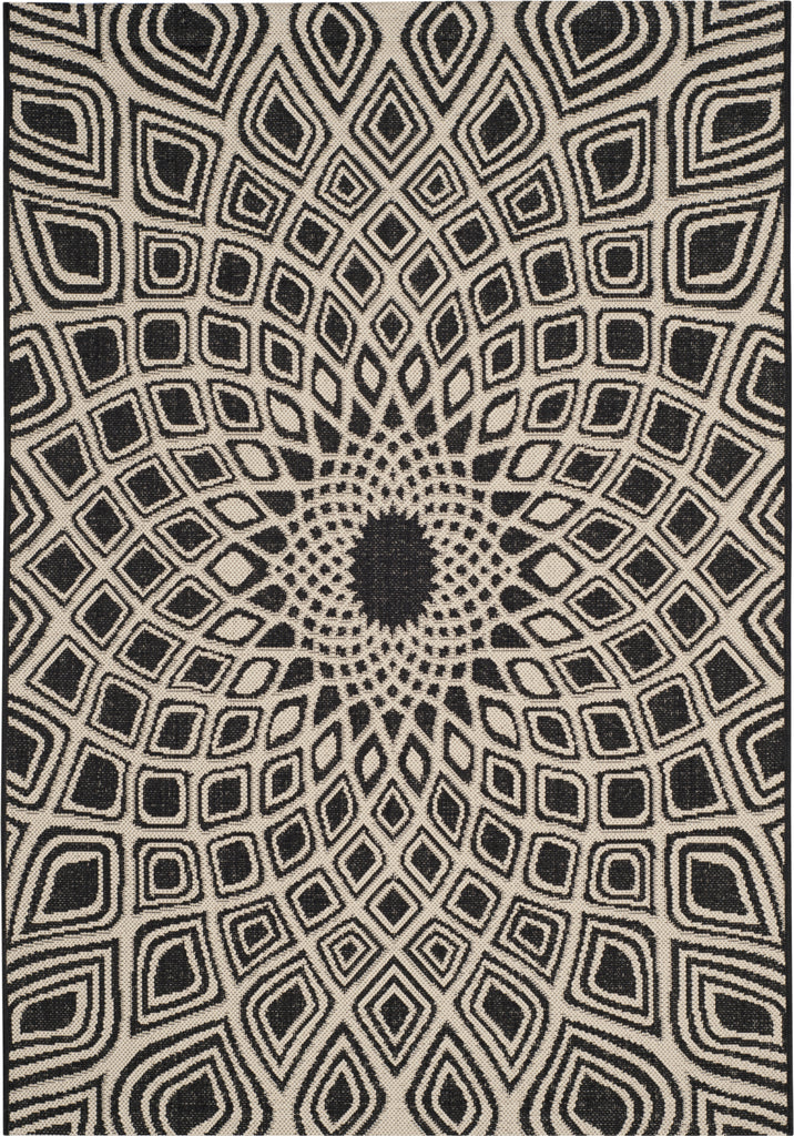 Safavieh Courtyard CY6616 Black/Beige Area Rug main image