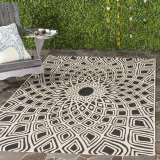 Safavieh Courtyard CY6616 Black/Beige Area Rug  Feature