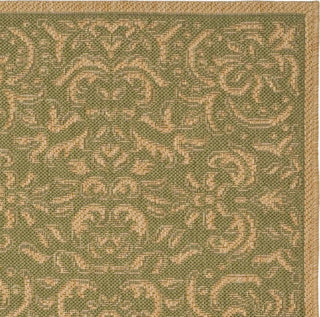 Safavieh Courtyard CY6634 Green/Natural Area Rug 