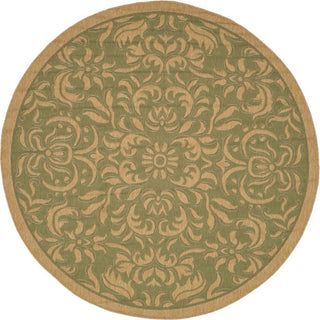 Safavieh Courtyard CY6634 Green/Natural Area Rug 