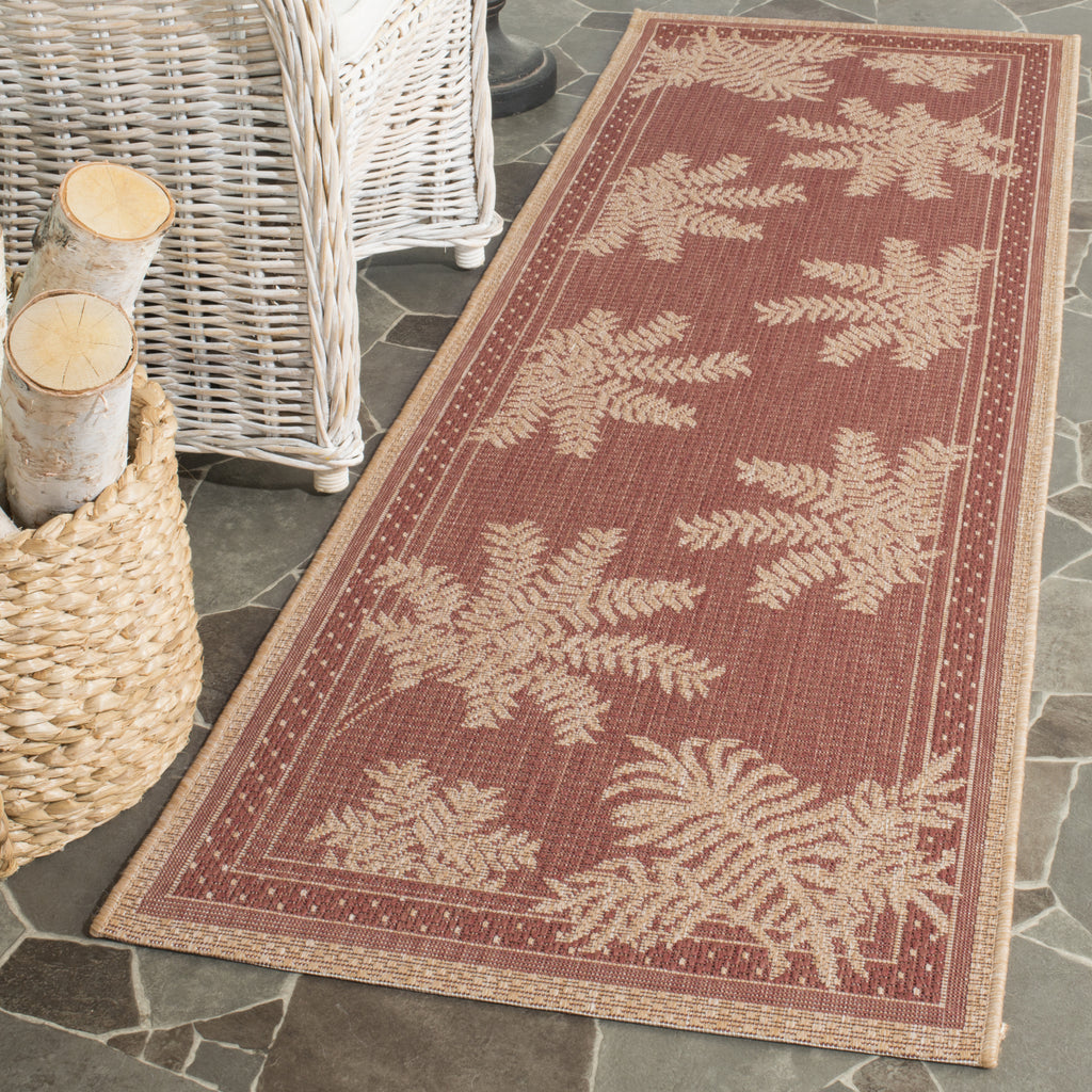 Safavieh Courtyard CY6683 Brick/Natural Area Rug  Feature