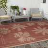 Safavieh Courtyard CY6683 Brick/Natural Area Rug 