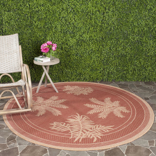 Safavieh Courtyard CY6683 Brick/Natural Area Rug 