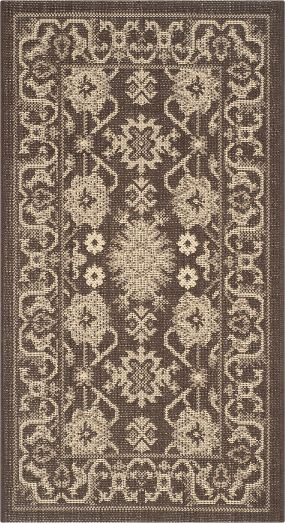 Safavieh Courtyard CY6727 Chocolate/Cream Area Rug main image