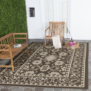 Safavieh Courtyard CY6727 Chocolate/Cream Area Rug  Feature