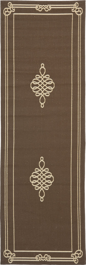 Safavieh Courtyard CY6788 Chocolate/Cream Area Rug main image