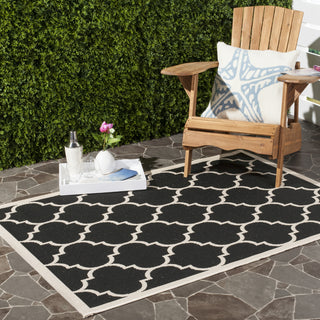 Safavieh Courtyard CY6914 Black/Beige Area Rug  Feature